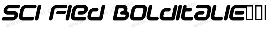 Sci Fied BoldItalic字体转换